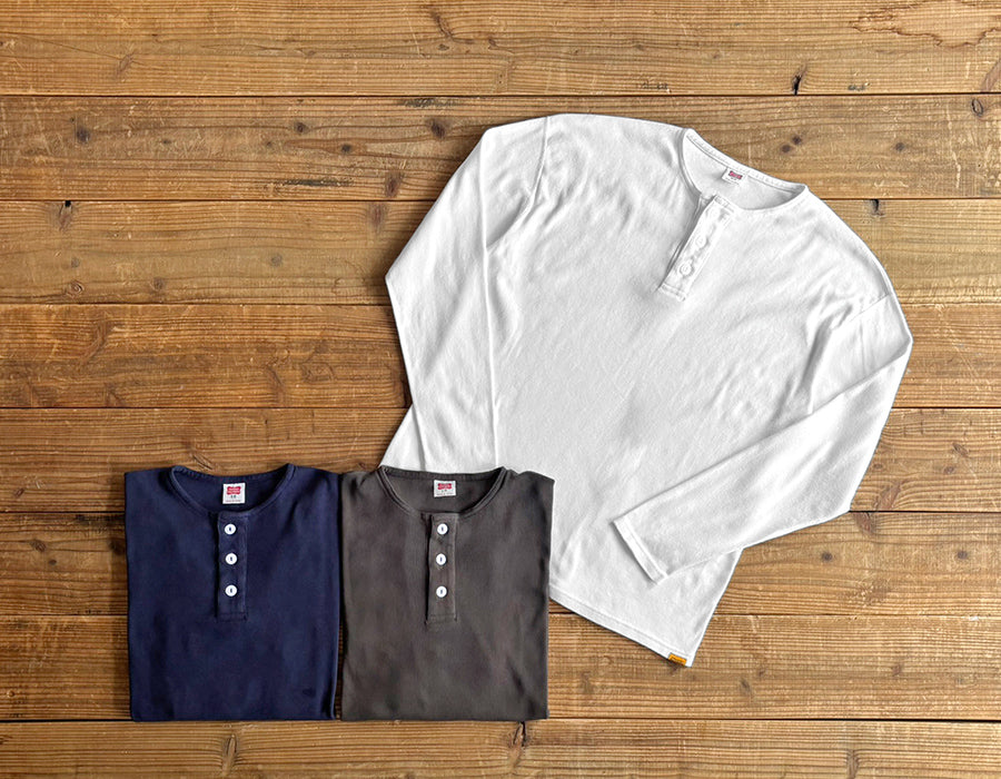 SD Heavyweight Rib Henley Long Sleeve T