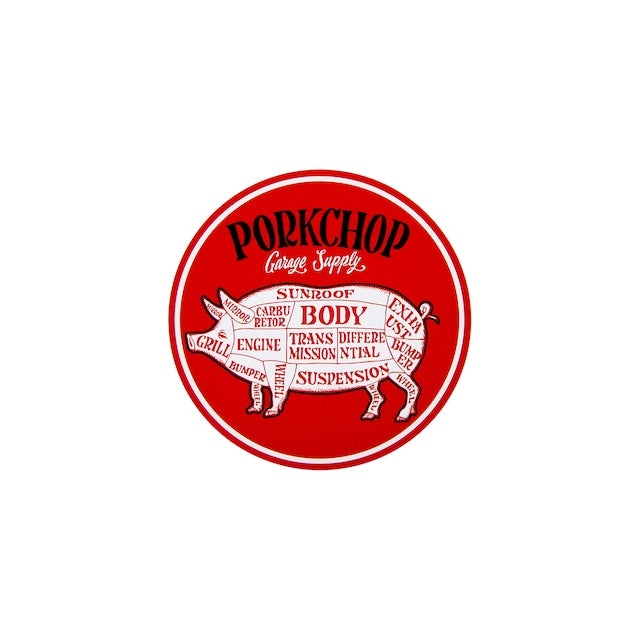 Pork Chop Circle Sticker