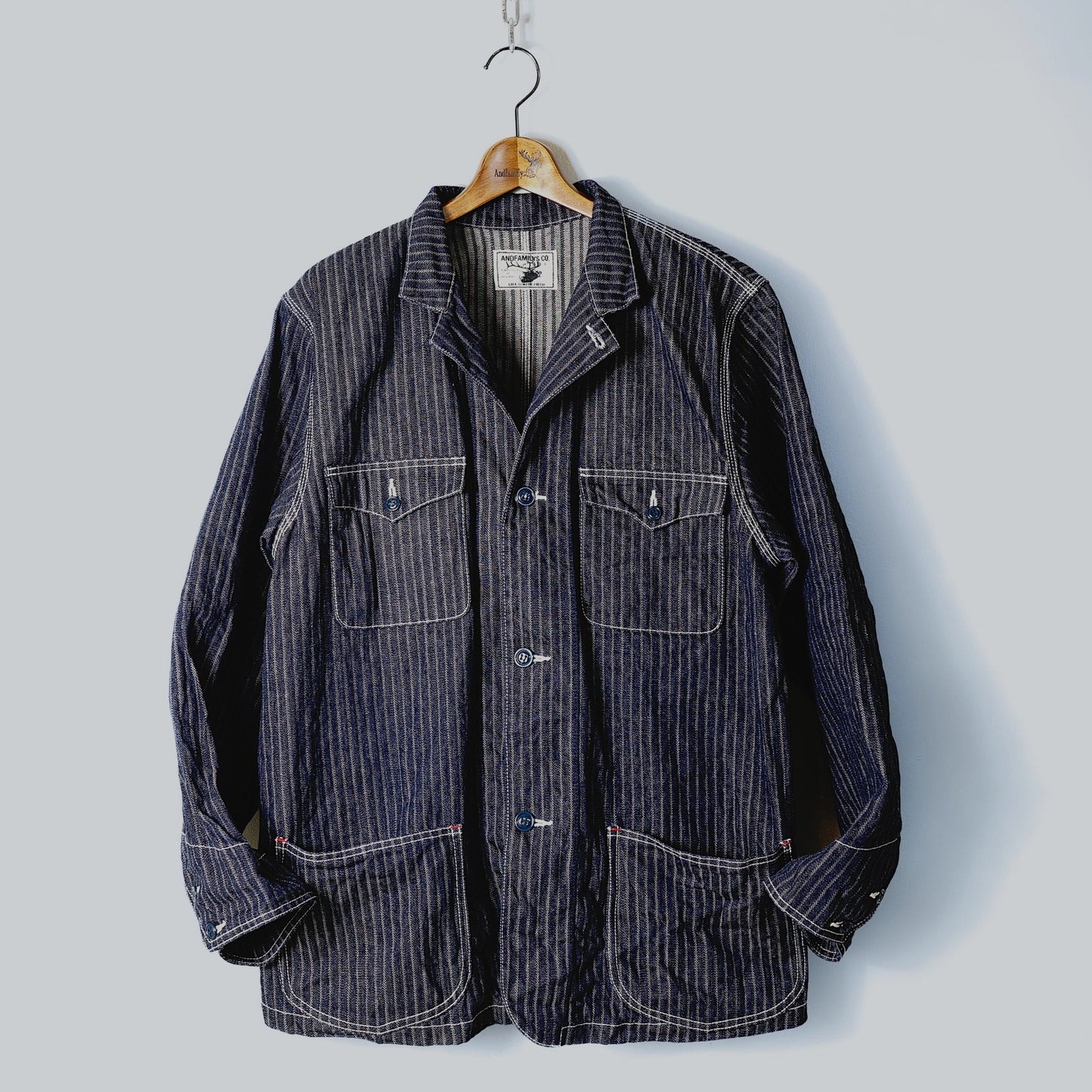 Stand Collar Work Jacket