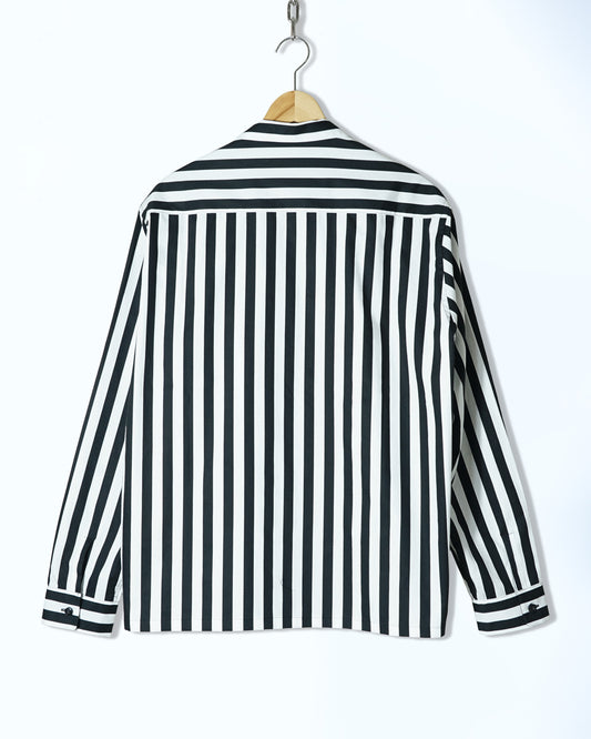 Daily Open Shirt LS / BLACK STRIPE
