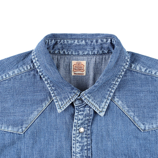 SD Denim Western Shirt Vintage Wash