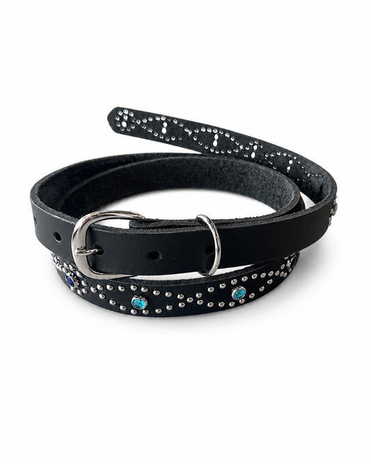 Narrow Belt Studs&Stone