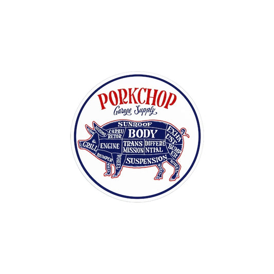 Pork Chop Circle Sticker