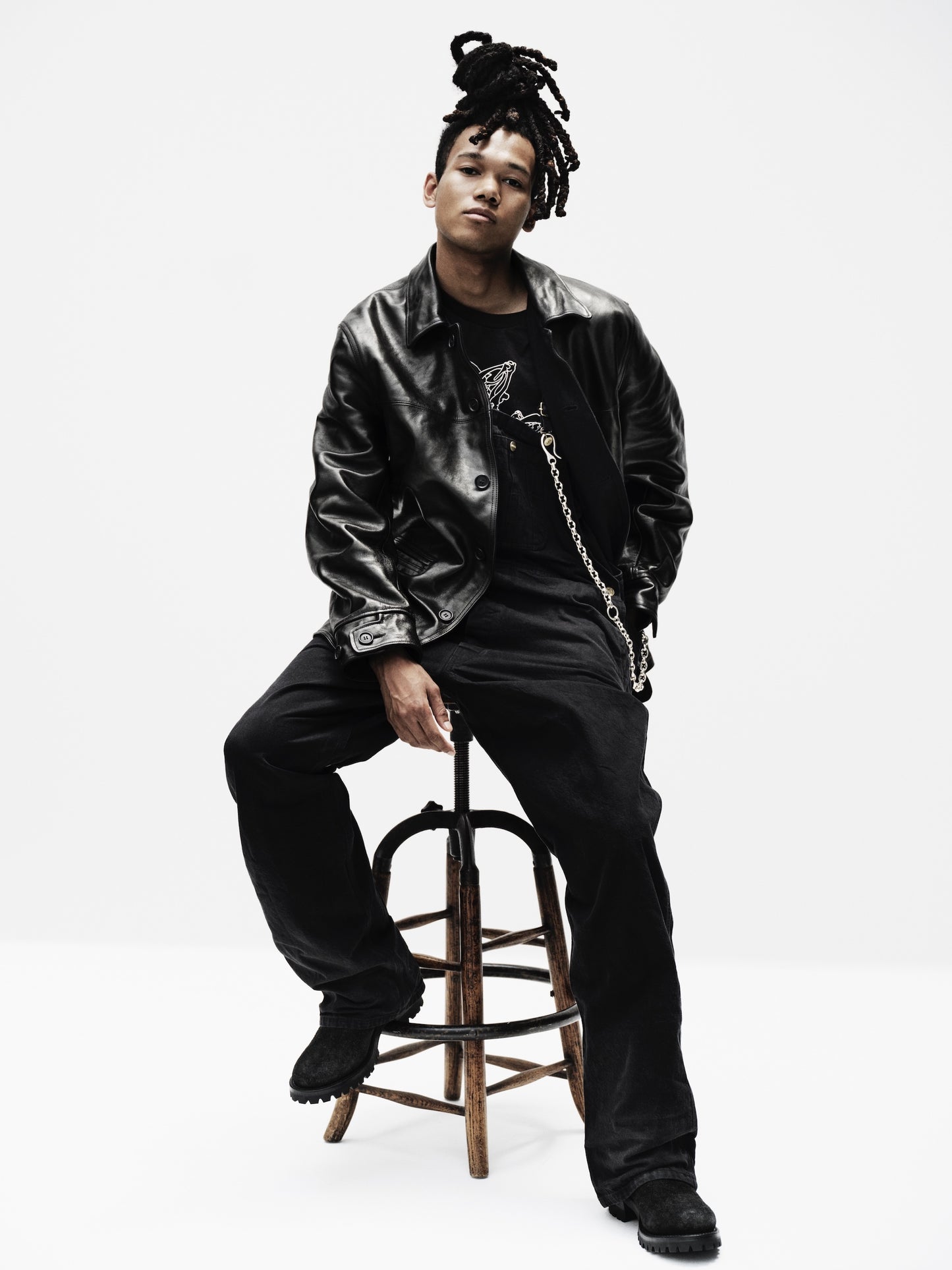LEATHER CAR COAT Ys