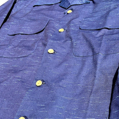 Indigo Hawaiian Shirt