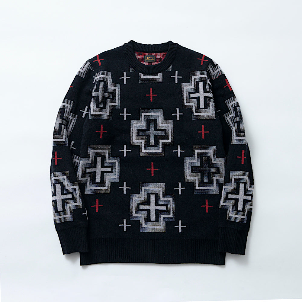 Native Cross Crew Neck Knit