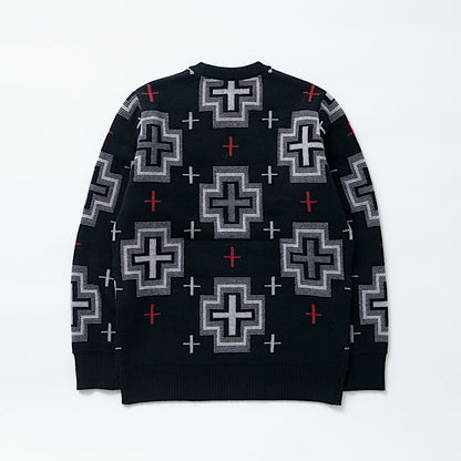 Native Cross Crew Neck Knit