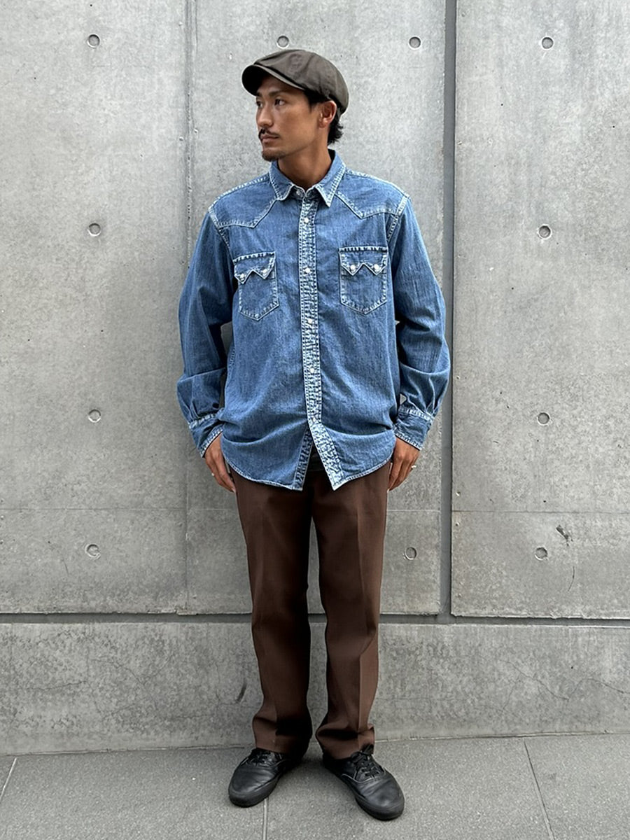 SD Denim Western Shirt Vintage Wash