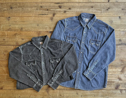 SD Denim Western Shirt Vintage Wash
