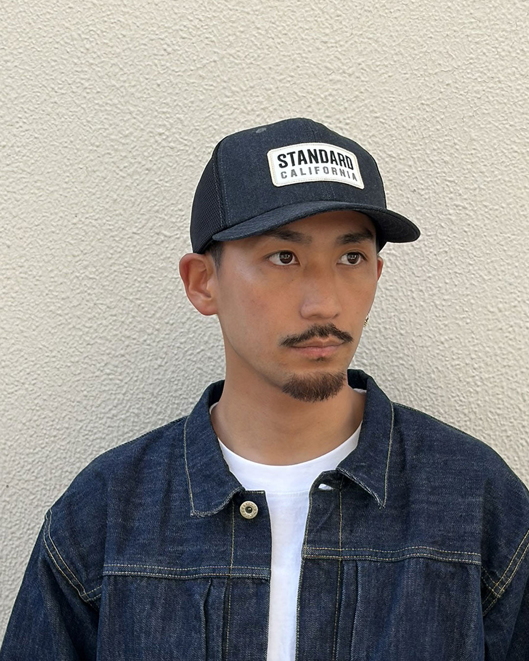 SD Box Logo Patch Denim Mesh Cap