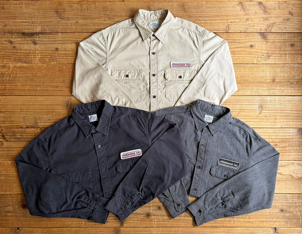 SD Logo Patch Work Shirt Vintage Wash