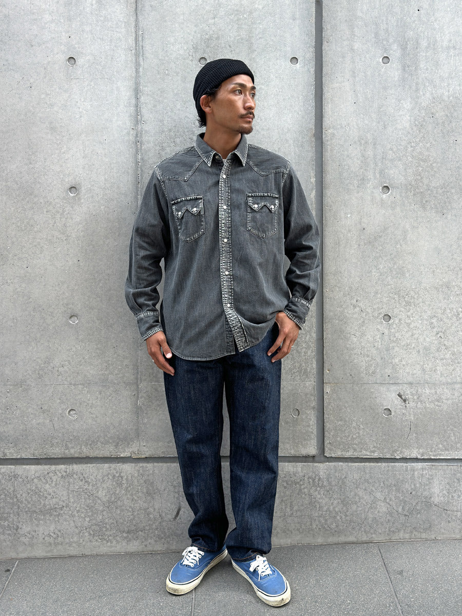 SD Denim Western Shirt Vintage Wash
