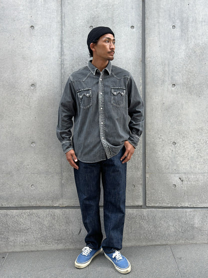 SD Denim Western Shirt Vintage Wash