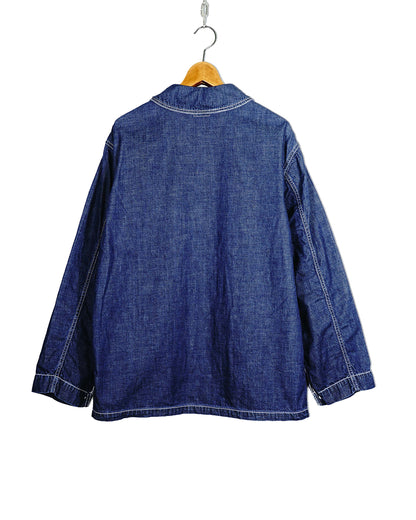 Shawl Collar Denim Coverall
