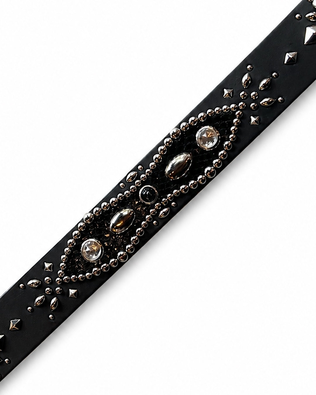 W-pins Studs Belt BLACK