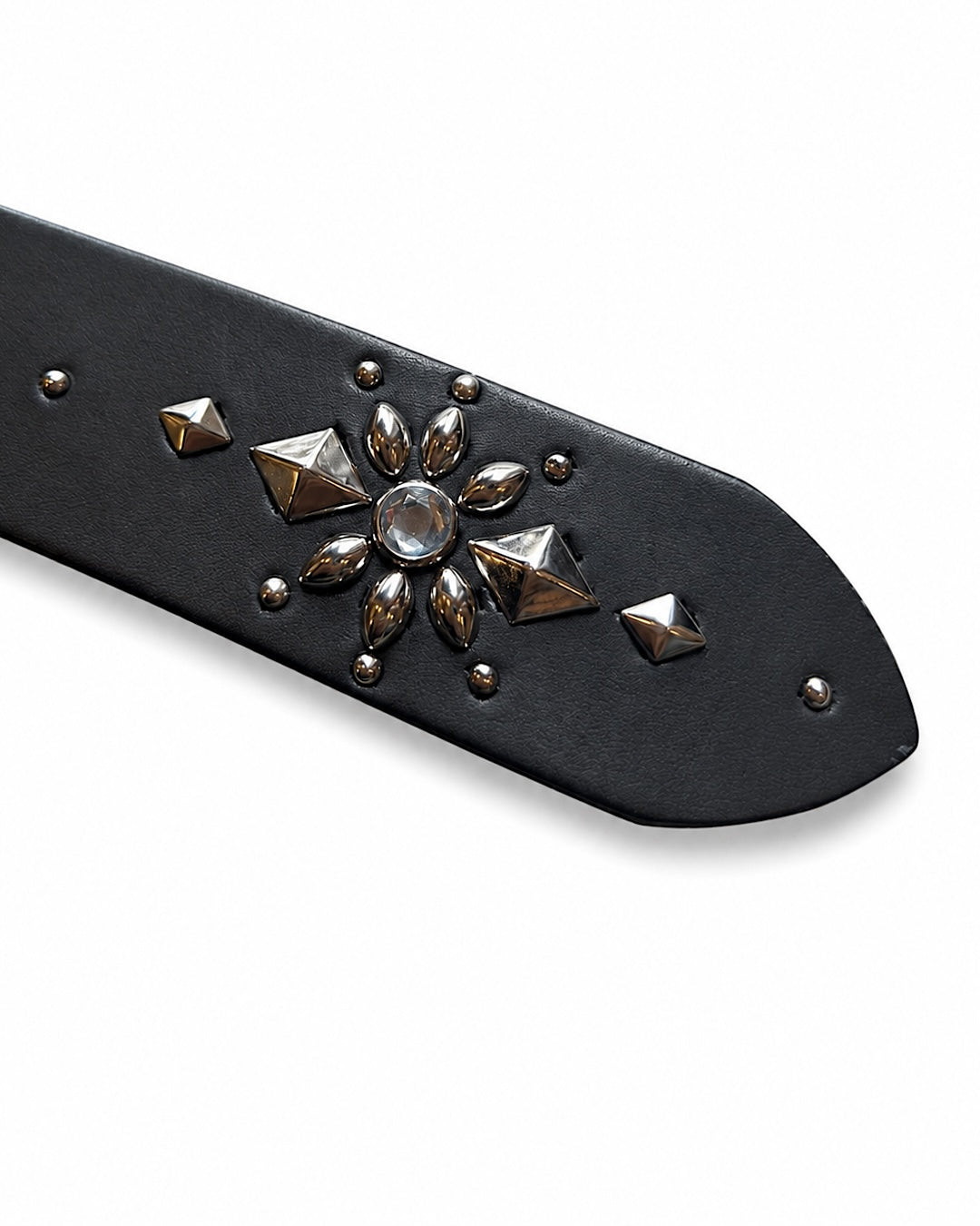 W-pins Studs Belt BLACK