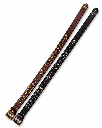 W-pins Studs Belt BLACK