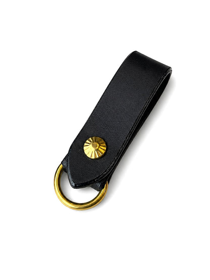 Keys Leather Holder BLACK x BRASS