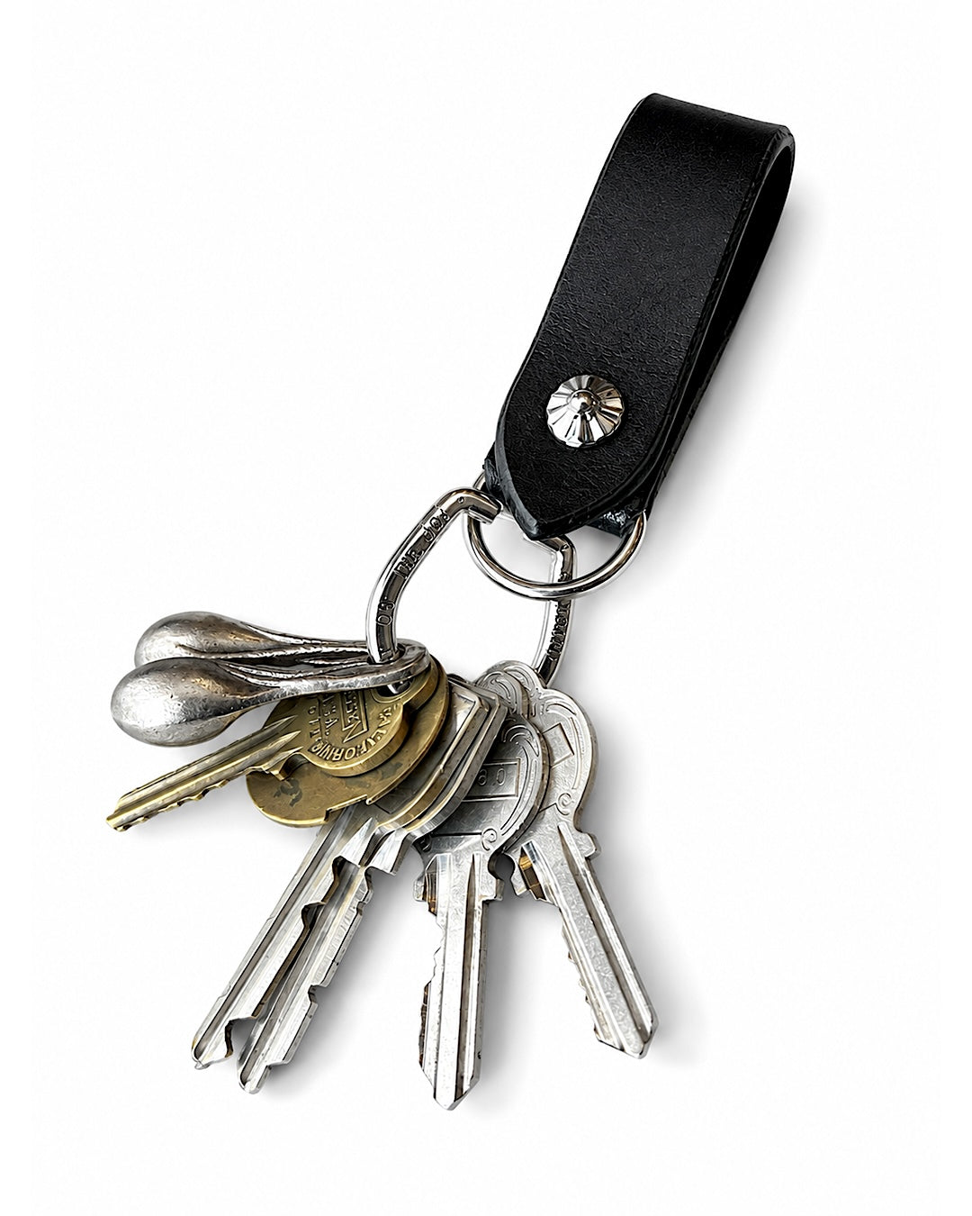 Keys Leather Holder BLACK x BRASS