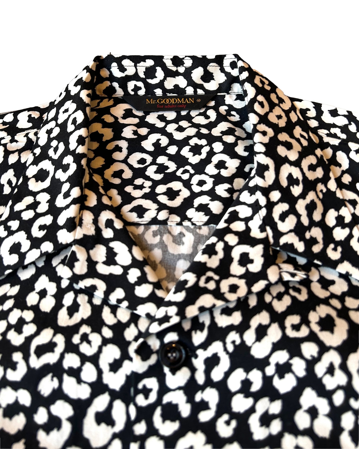 Daily Open Shirt LS / BLACK LEOPARD
