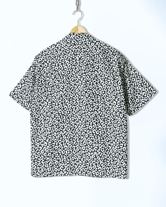 Daily Open Shirt LS / BLACK Leopard
