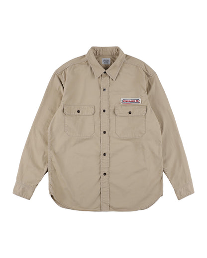 SD Logo Patch Work Shirt Vintage Wash
