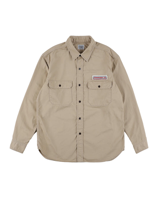 SD Logo Patch Work Shirt Vintage Wash