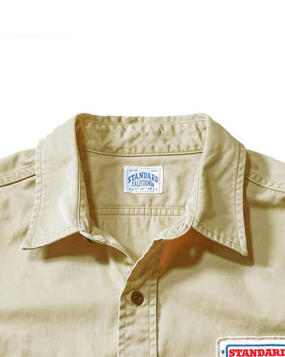 SD Logo Patch Work Shirt Vintage Wash