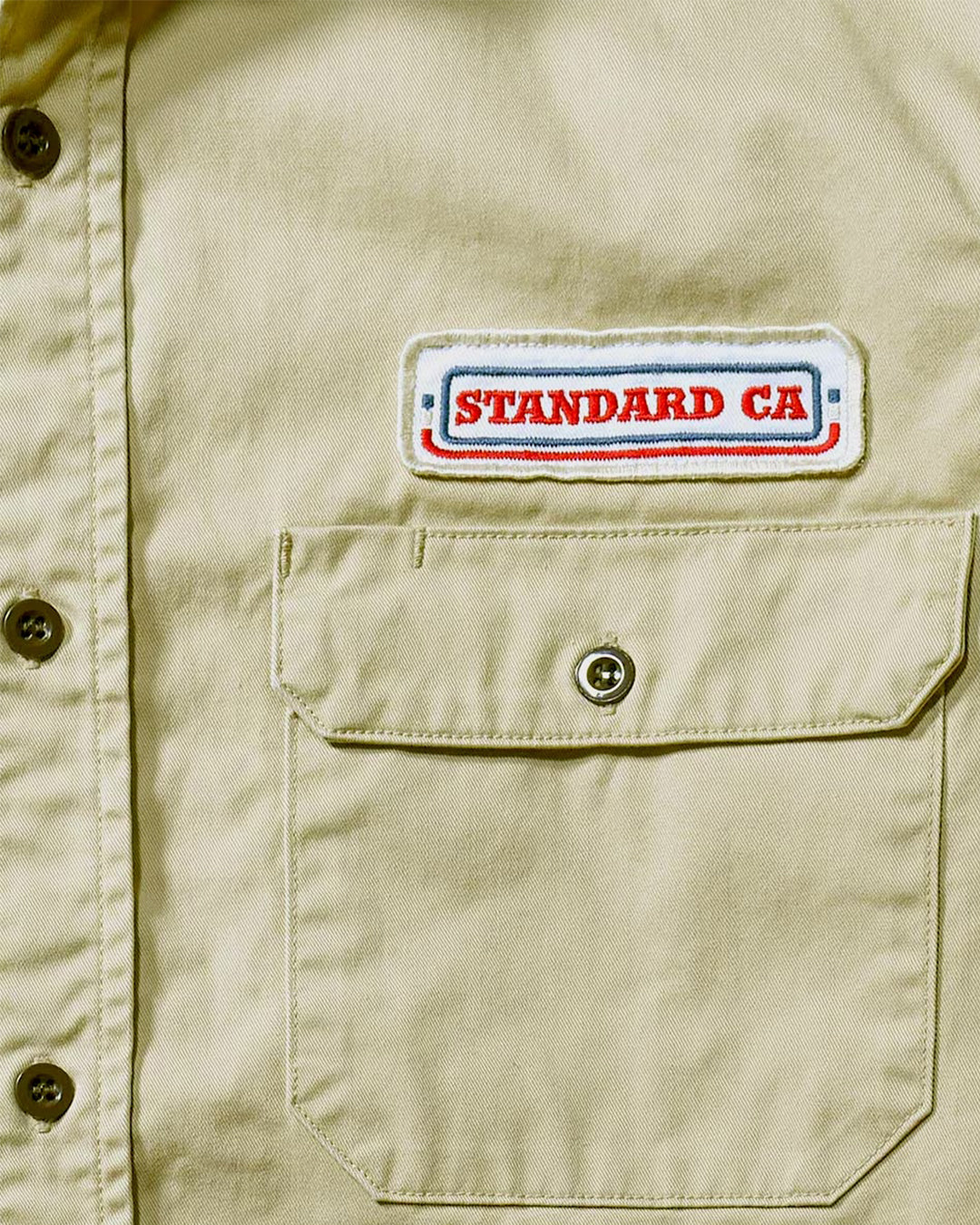 SD Logo Patch Work Shirt Vintage Wash