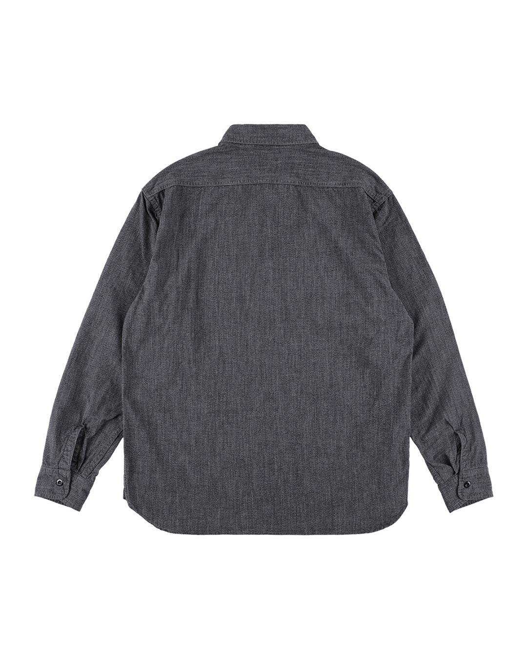 SD Logo Patch Black Chambray Work Shirt Vintage Wash
