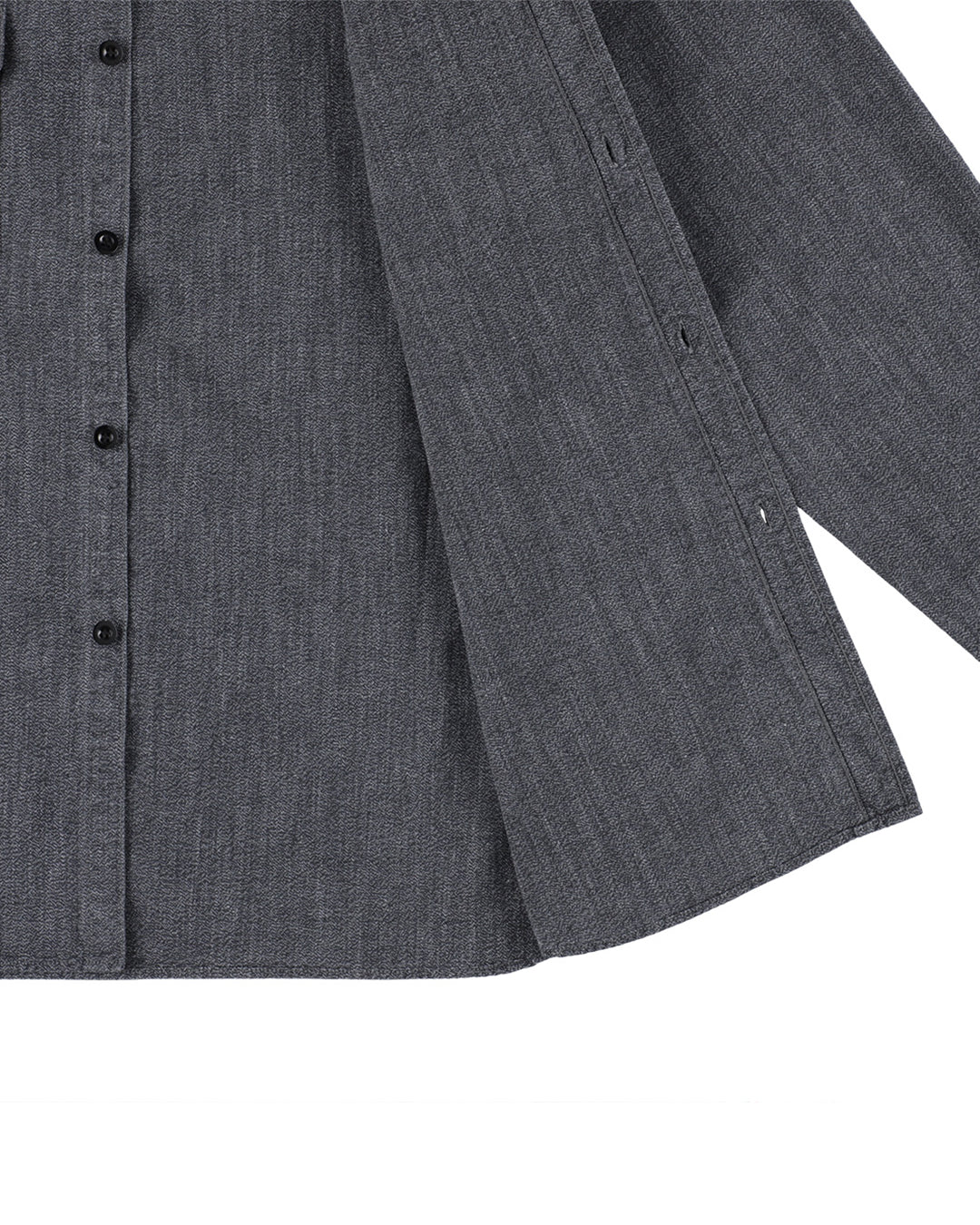 SD Logo Patch Black Chambray Work Shirt Vintage Wash