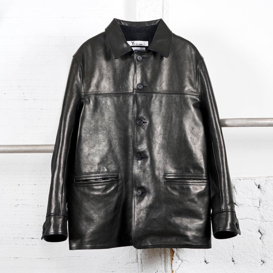 LEATHER CAR COAT Ys
